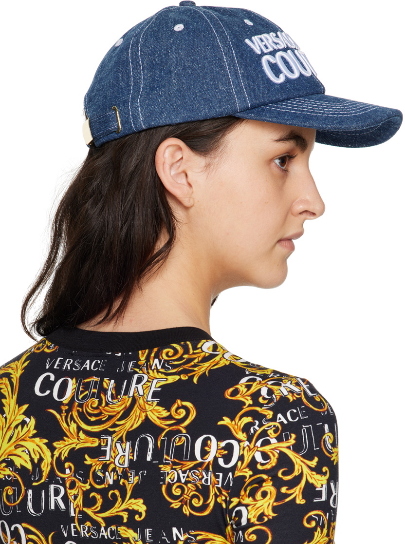 Versace Jeans Couture Indigo Denim Cap Versace
