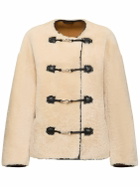 TOTEME Teddy Shearling Clasp Jacket