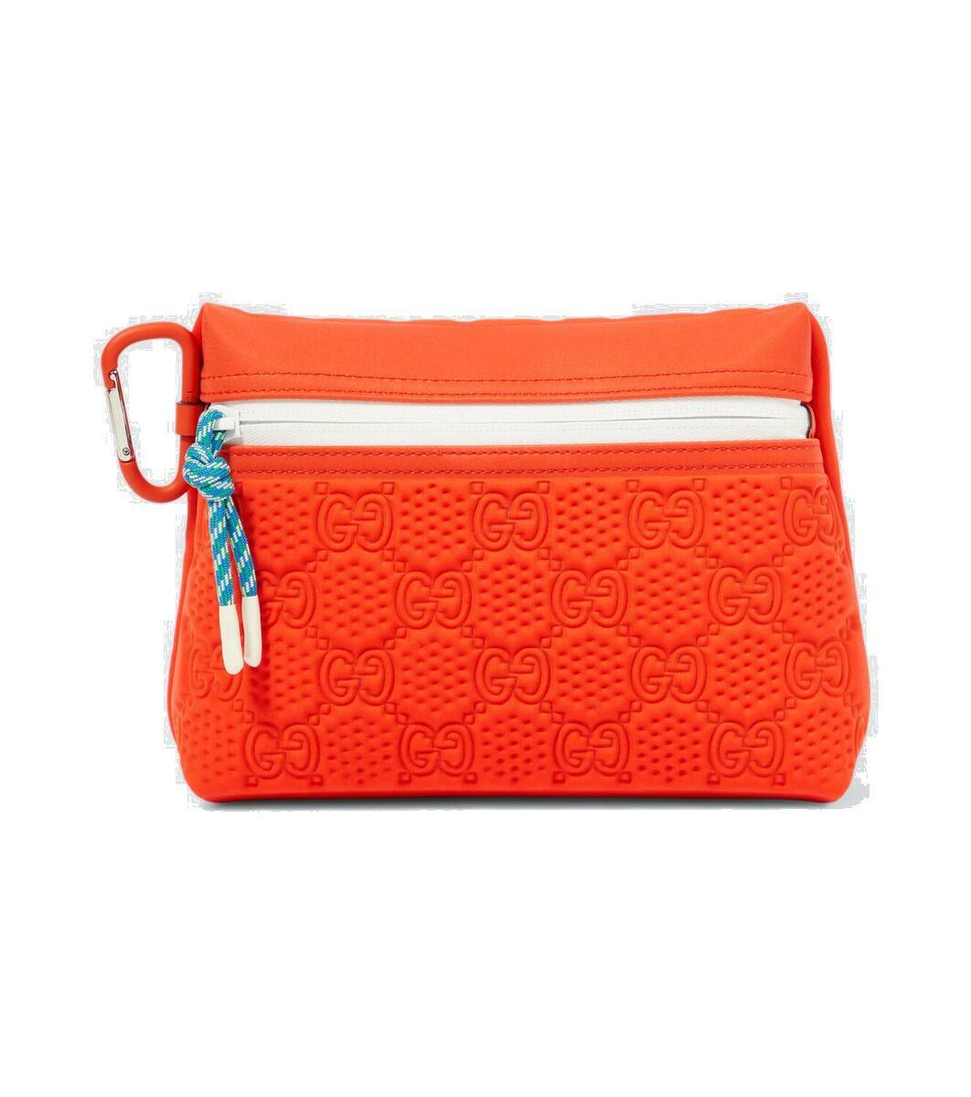 【GUCCI】GG Scuba Small Pouch ORANGE Gucci Small GG Scuba pouch Gucci