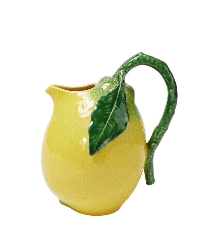 Photo: Bordallo Pinheiro Lemon ceramic pitcher