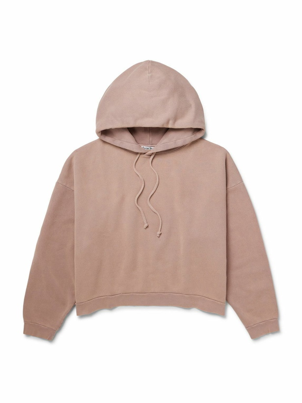 Photo: Acne Studios - Fester H Cotton-Jersey Hoodie - Purple