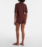 Varley Morden pointelle cotton shorts