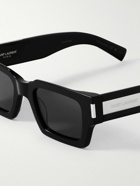 SAINT LAURENT - Rectangular-Frame Acetate Sunglasses