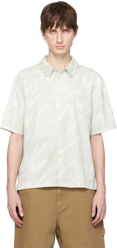 Photo: Dime Beige Chilling Satin Shirt