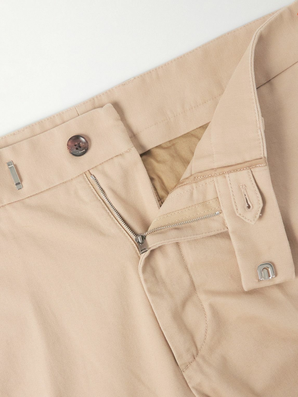 TOM FORD - Straight-Leg Cotton-Drill Trousers - Neutrals