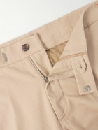 TOM FORD - Straight-Leg Cotton-Drill Trousers - Neutrals