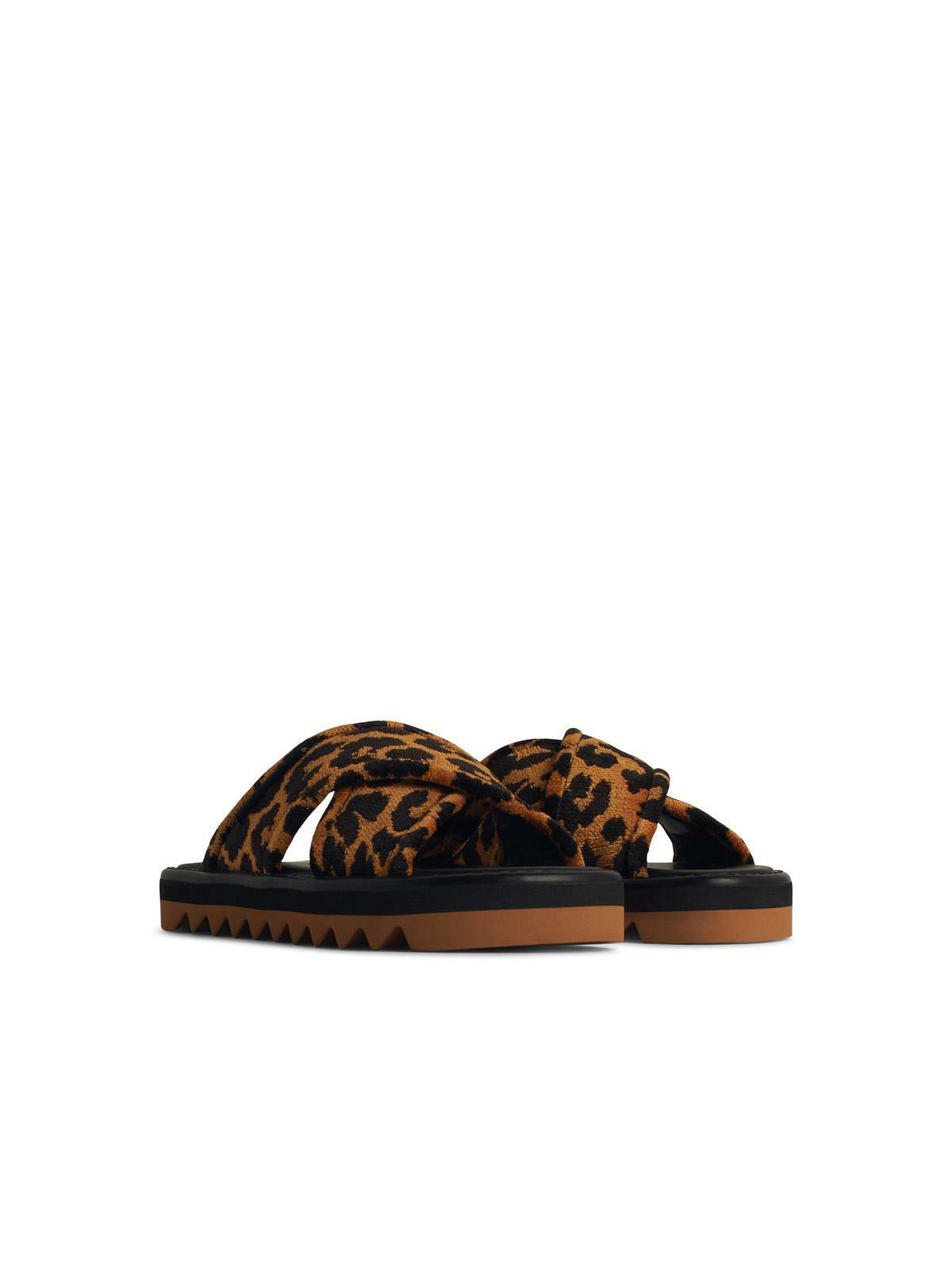 サンダル・ミュール Stella Mccartney Leo' Multicoloured Leather Blend Slippers Stella McCartney leo Multicoloured Leather Blend Slippers