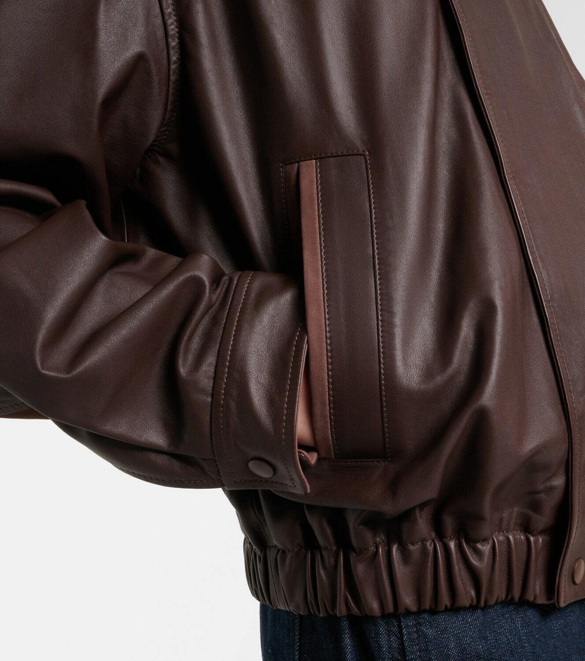 Lemaire Leather blouson jacket