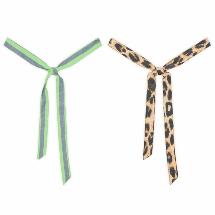 Photo: Damson Madder Women's Hair Ribbons - Set Of 2 in Multi 
