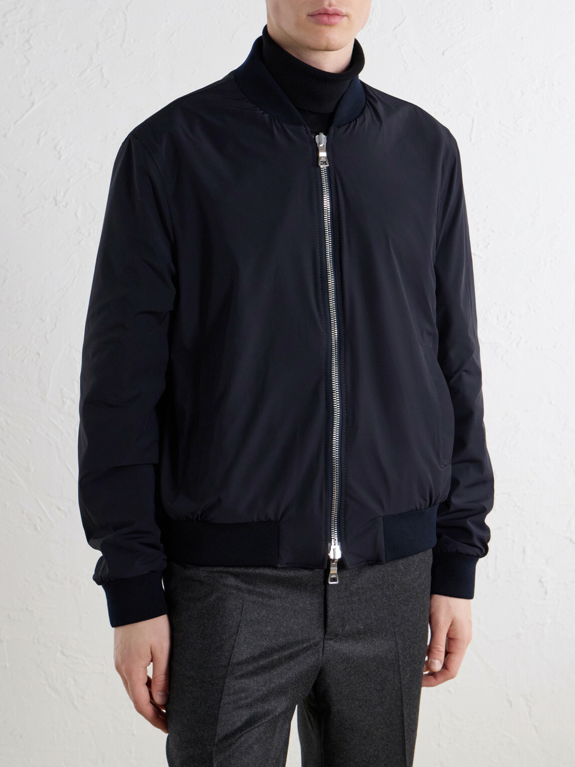 Mr P. - Reversible Leather Jacket - Blue