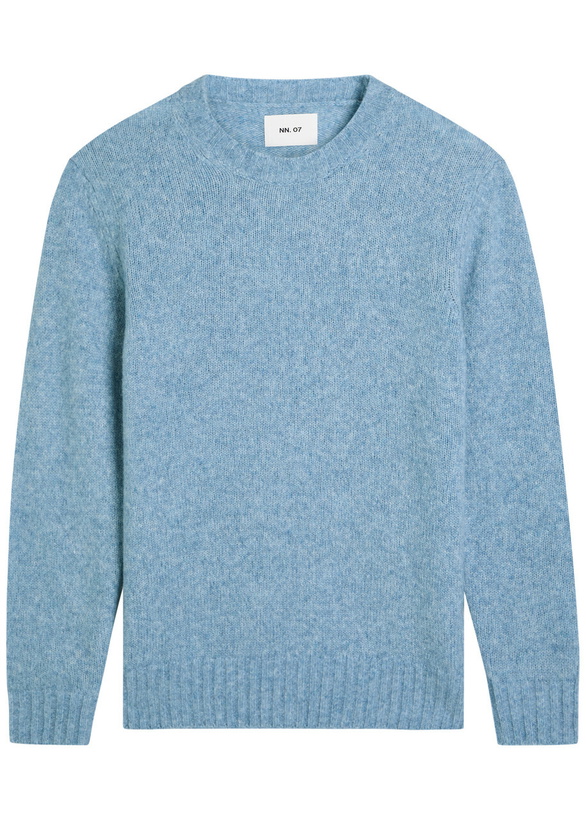 Photo: NN07 Knit Wool-blend Jumper Light Blue