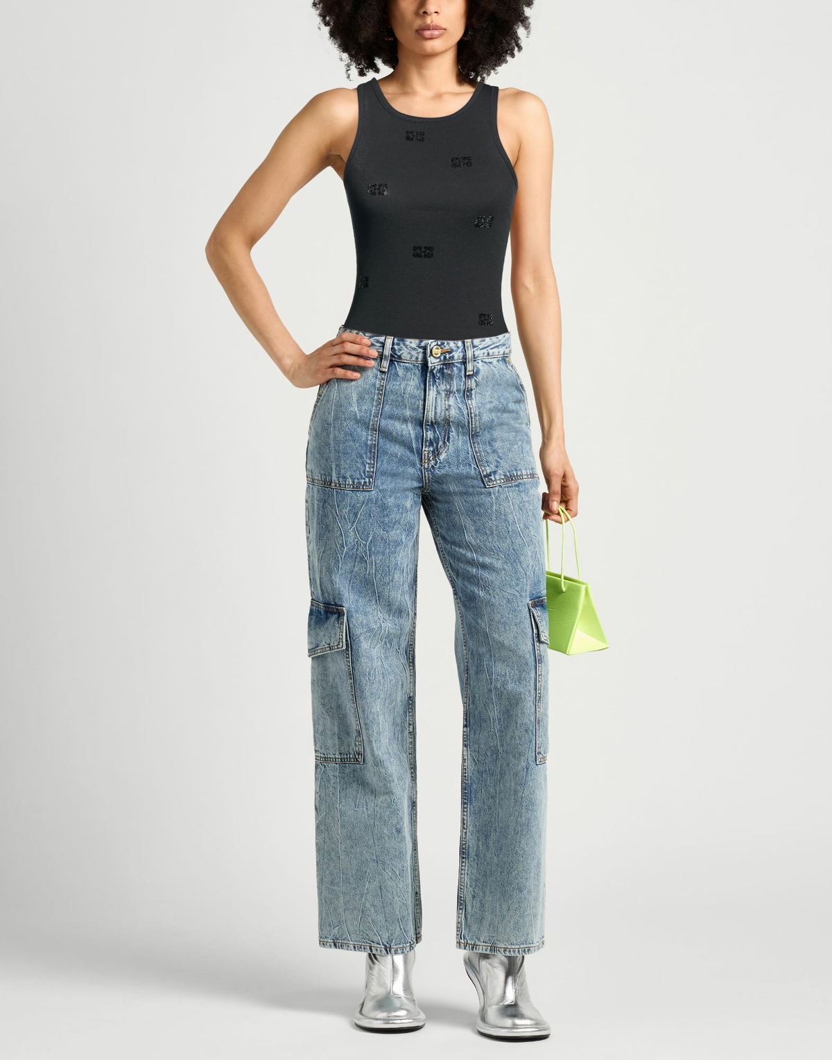 Ganni Womens Top in Black