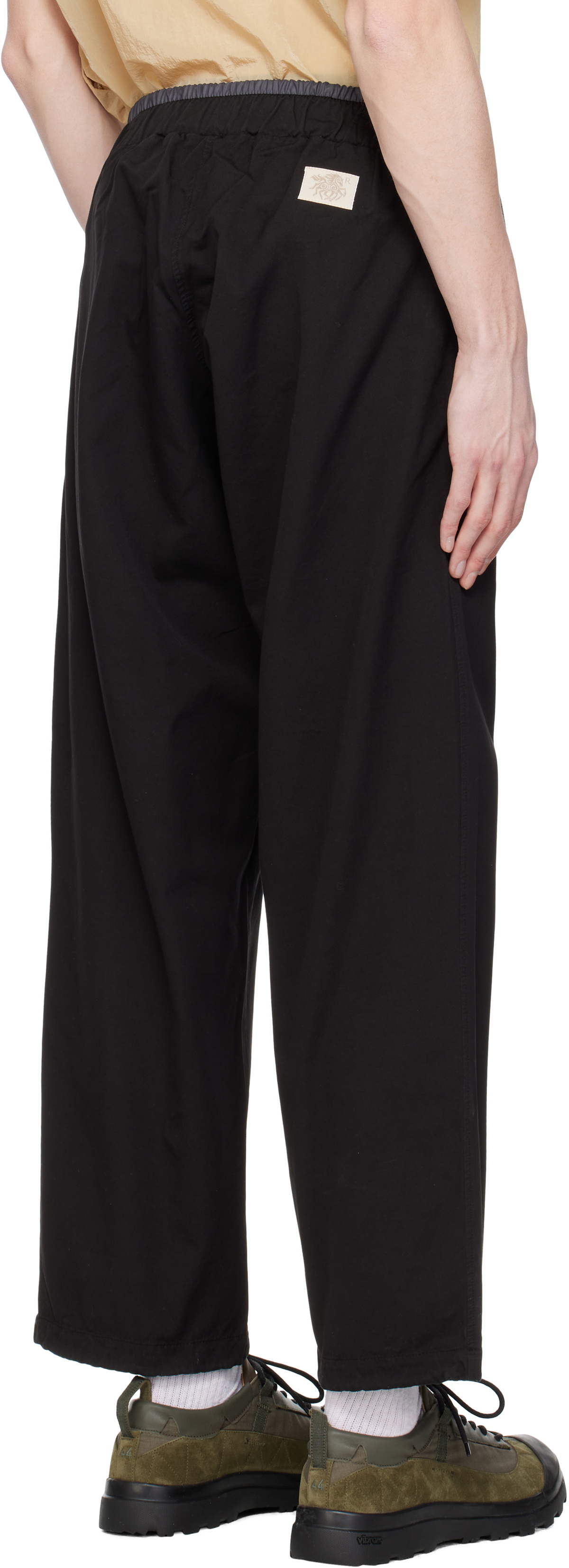 RANRA Black Way Soft Cotton Track Pants