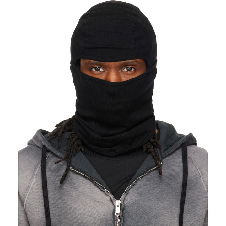 Photo: thom/krom Black Cashmere Blend Performance Knit Balaclava
