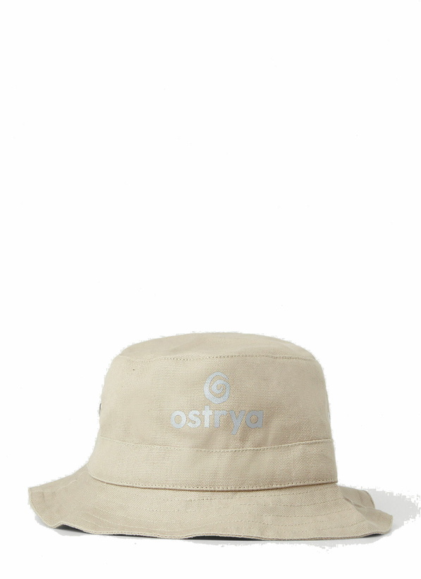 Photo: Otis Logo Print Bucket Hat in Beige