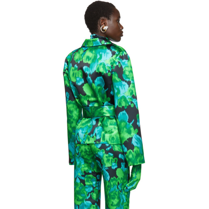 Richard Quinn Green Floral Blazer