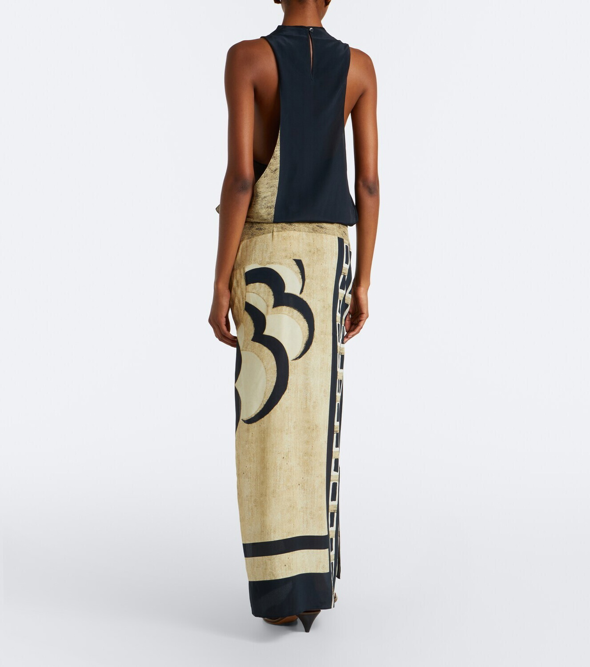 SIR Sona printed silk maxi dress