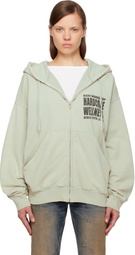 032c Green Hardcore Wellness Zip-Up Jacket