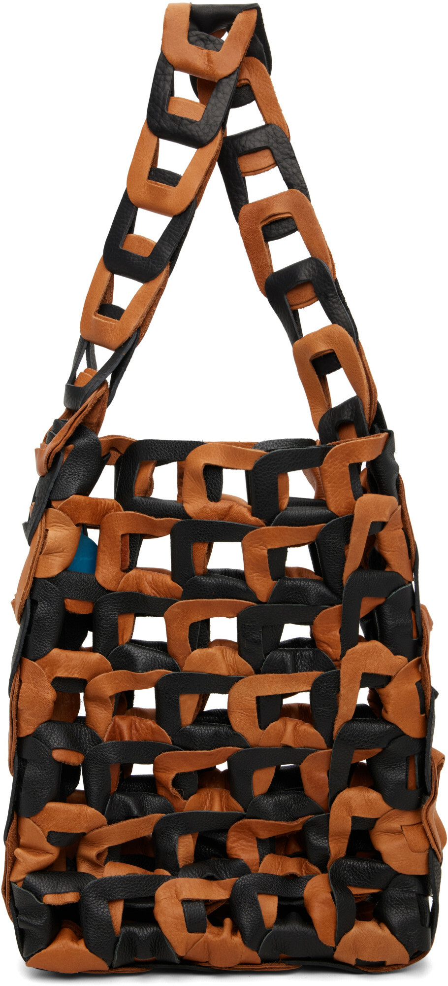 SC103 Black & Tan Links Tote