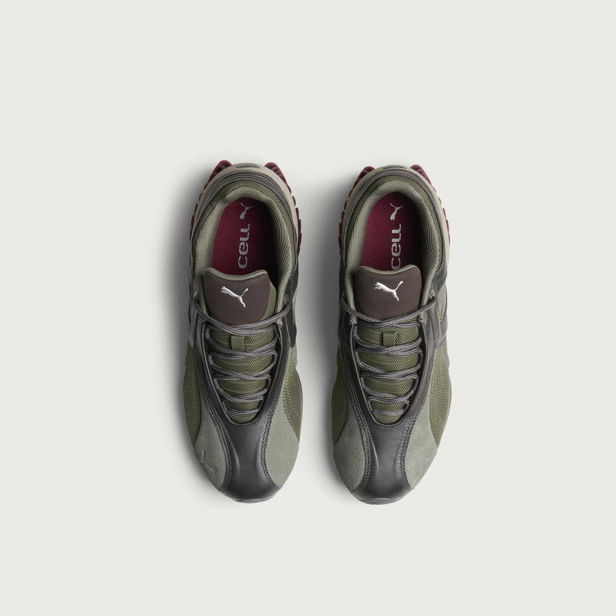 Puma Men's Cell GEO 1 Sneaker in Galactic Dust/Loden