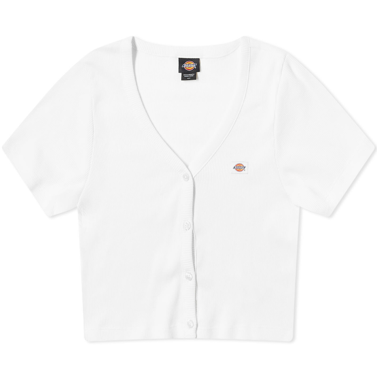 Dickies Women's Emporia Short Sleeve Cardigan in Cloud