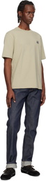 Maison Kitsuné Beige Fox Head Comfort T-shirt