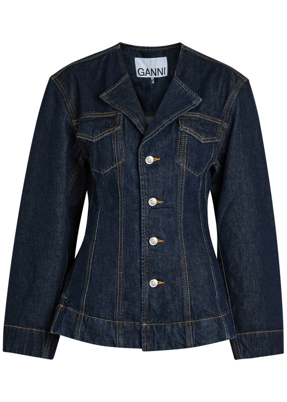 Photo: Ganni Panelled Denim Jacket