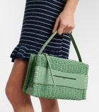 JW Anderson Loafer woven leather top-handle bag