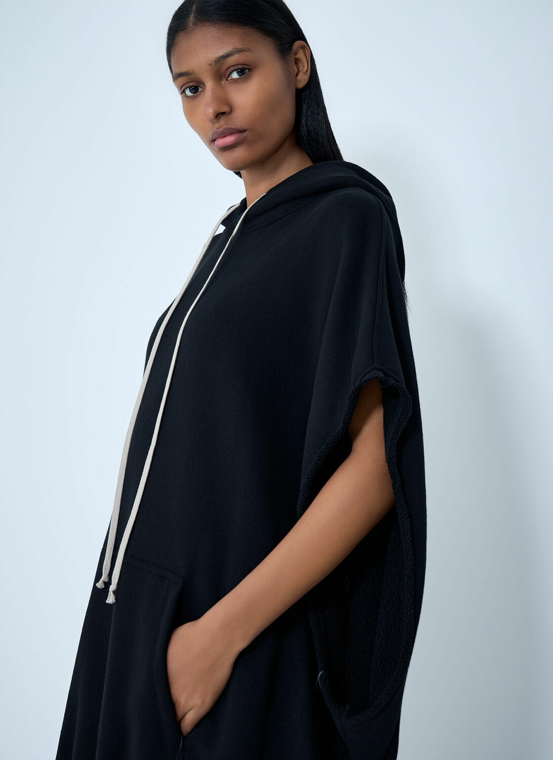 Rick Owens Hooded Cape T-Shirt