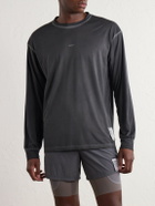 Satisfy - Logo-Print Recycled-AuraLite™ Jersey T-Shirt - Black