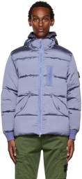 Stone Island Navy Iridescent Down Jacket