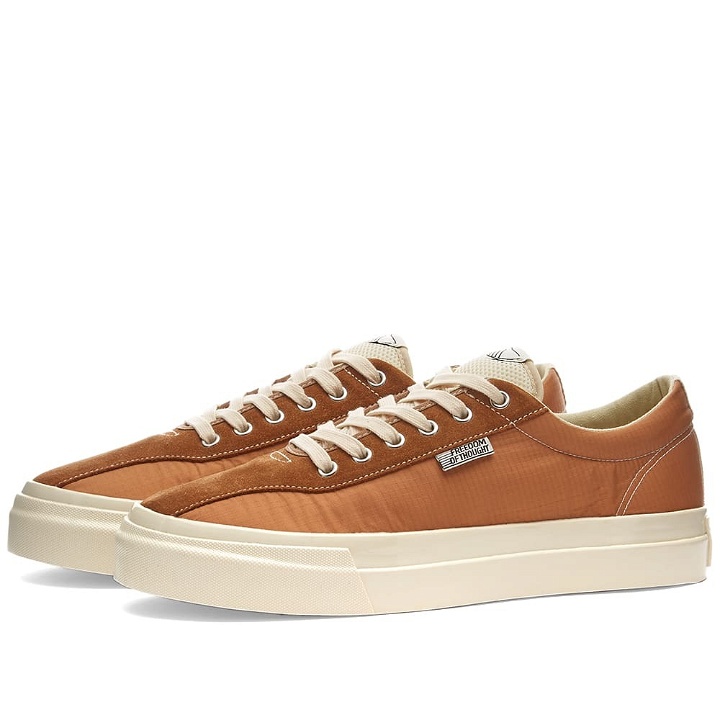 Photo: Stepney Workers Club Dellow Track Nylon Sneakers in Clay