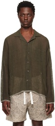 Karu Research Brown Natural-Dyed Shirt