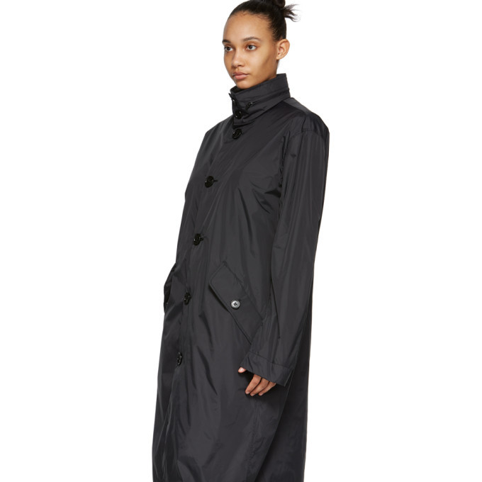 Opening Ceremony Black Hooded Trench Coat Opening Ceremony