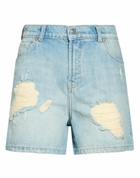 Halfboy Womens Denim shorts in Blue