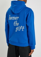Honor The Gift Hooded Cotton Sweatshirt Blue