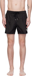 Moncler Black Patch Swim Shorts