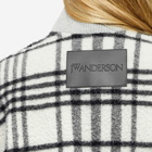 JW Anderson Women's Checked Bomber Jacket in White/Black