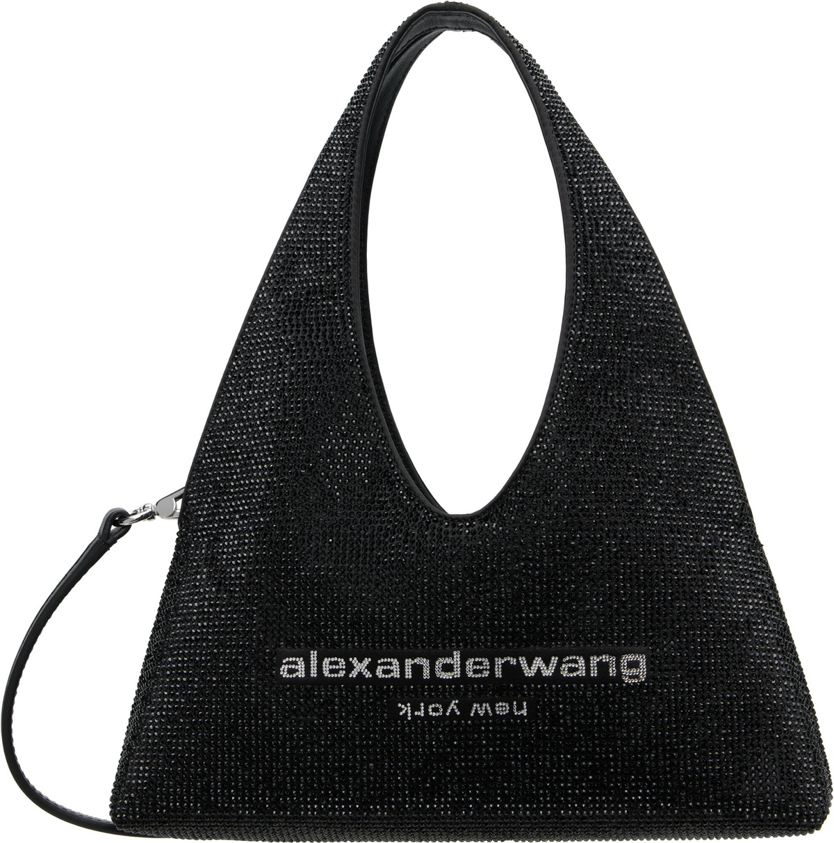 Alexander Wang Black Pike Crystal Mini Bag