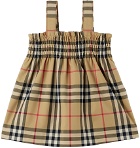 Burberry Baby Beige Vintage Check Dress & Bloomers Set