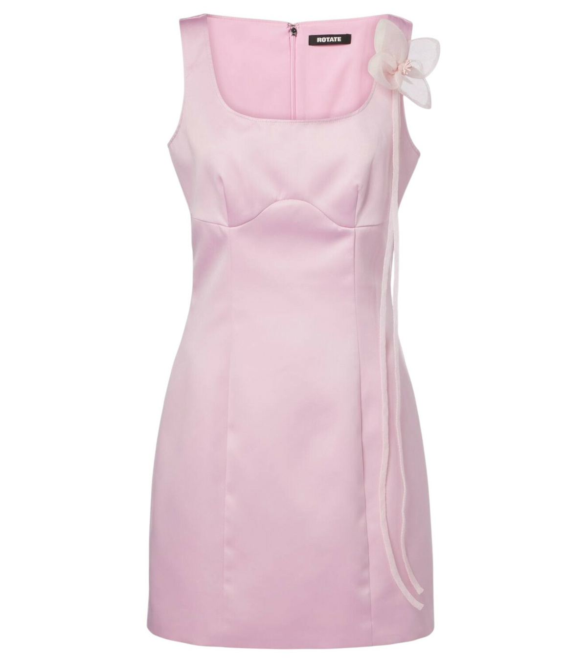 ROTATE ロテート ワンピース Floral embroidered satin 992419 Rotate Birger Christensen Floral-Print Satin Mini Dress - DK