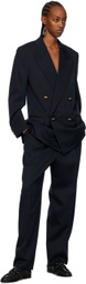 Bottega Veneta Navy Knot Blazer