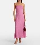 Staud Cassie beaded organza maxi dress