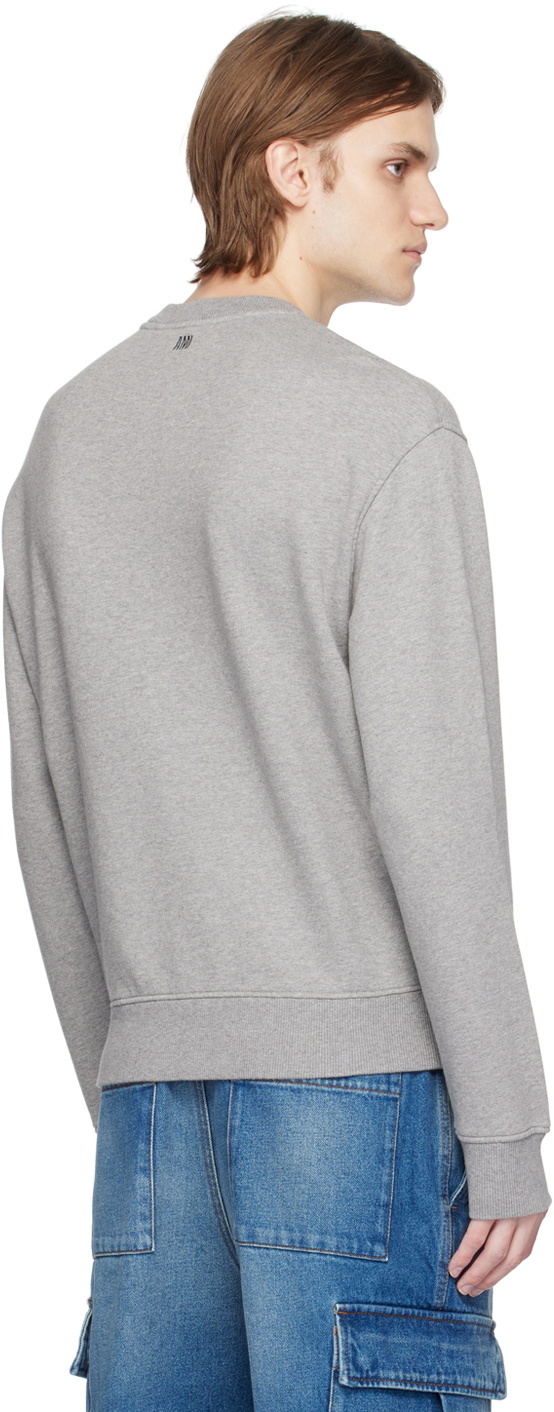 AMI Paris Gray Ami de Cœur Sweatshirt