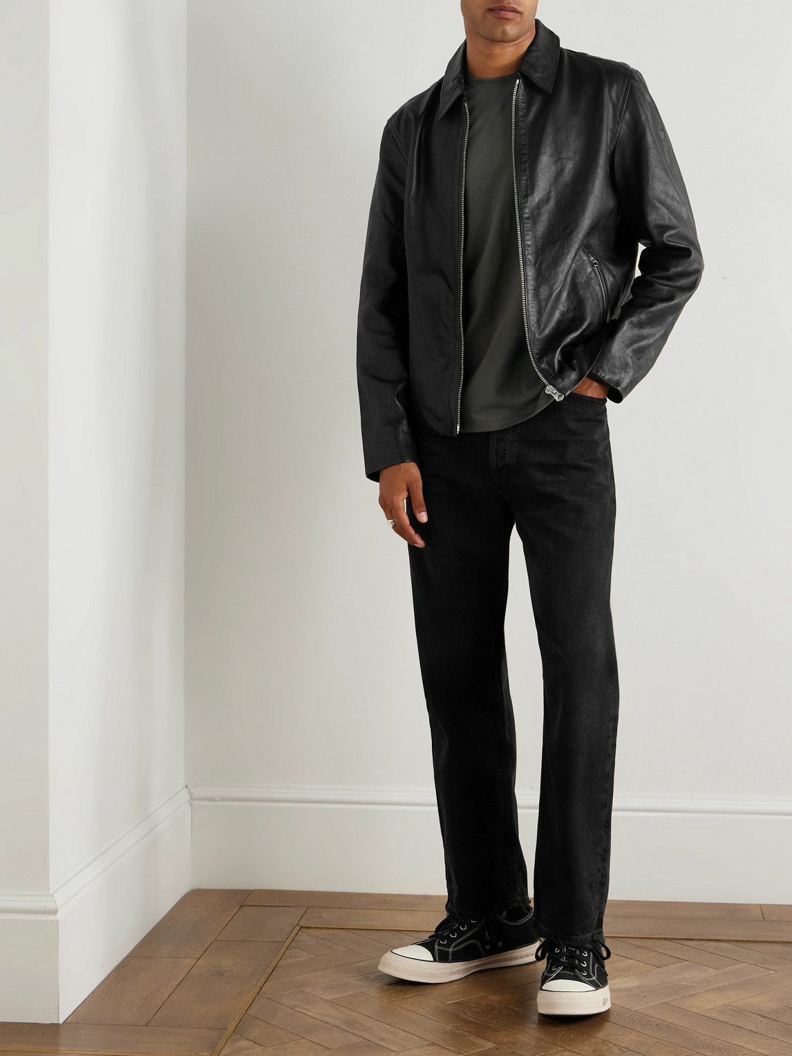 Rag & Bone - Melrose Textured-Leather Jacket - Black