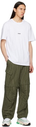 MSGM Khaki Striped Cargo Pants