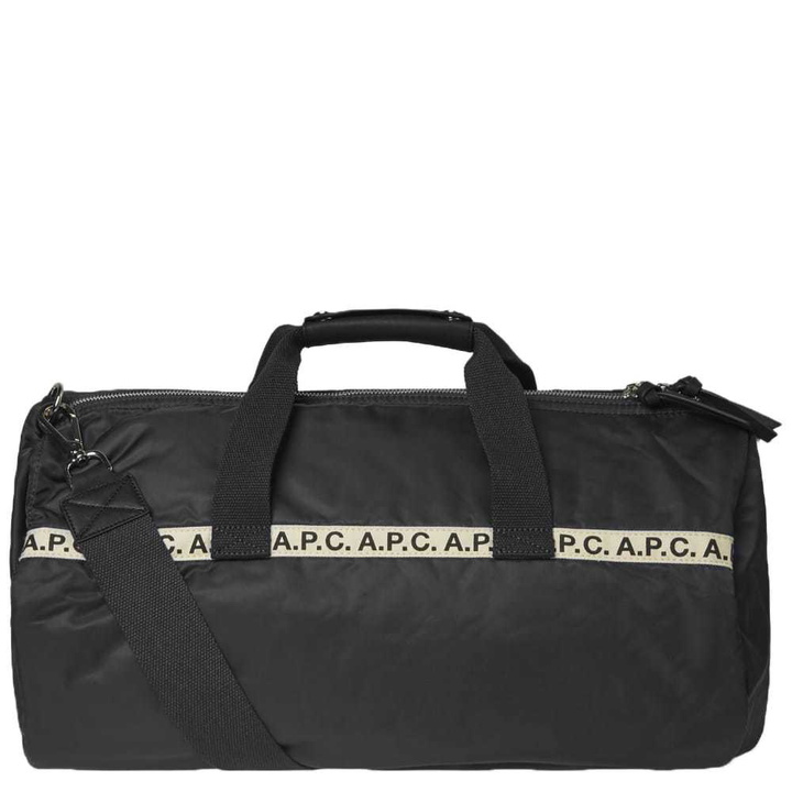 Photo: A.P.C. Maybellene Tape Logo Gym Bag