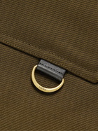Loewe - Leather-Trimmed Wool Shirt Jacket - Green