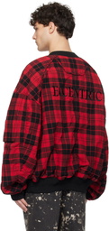 Juun.J Red MA-1 Jumper Reversible Bomber Jacket