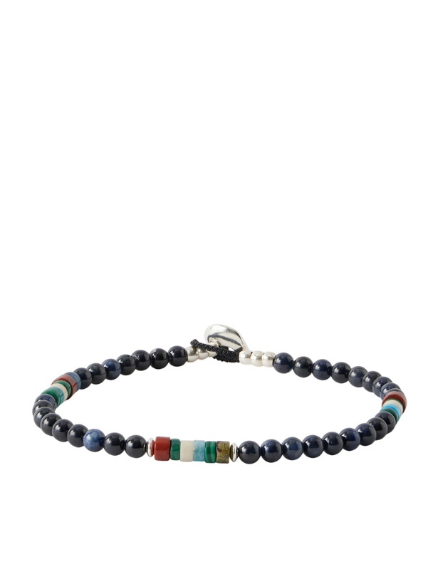 Photo: Mikia - Sterling Silver Multi-Stone Beaded Bracelet - Blue